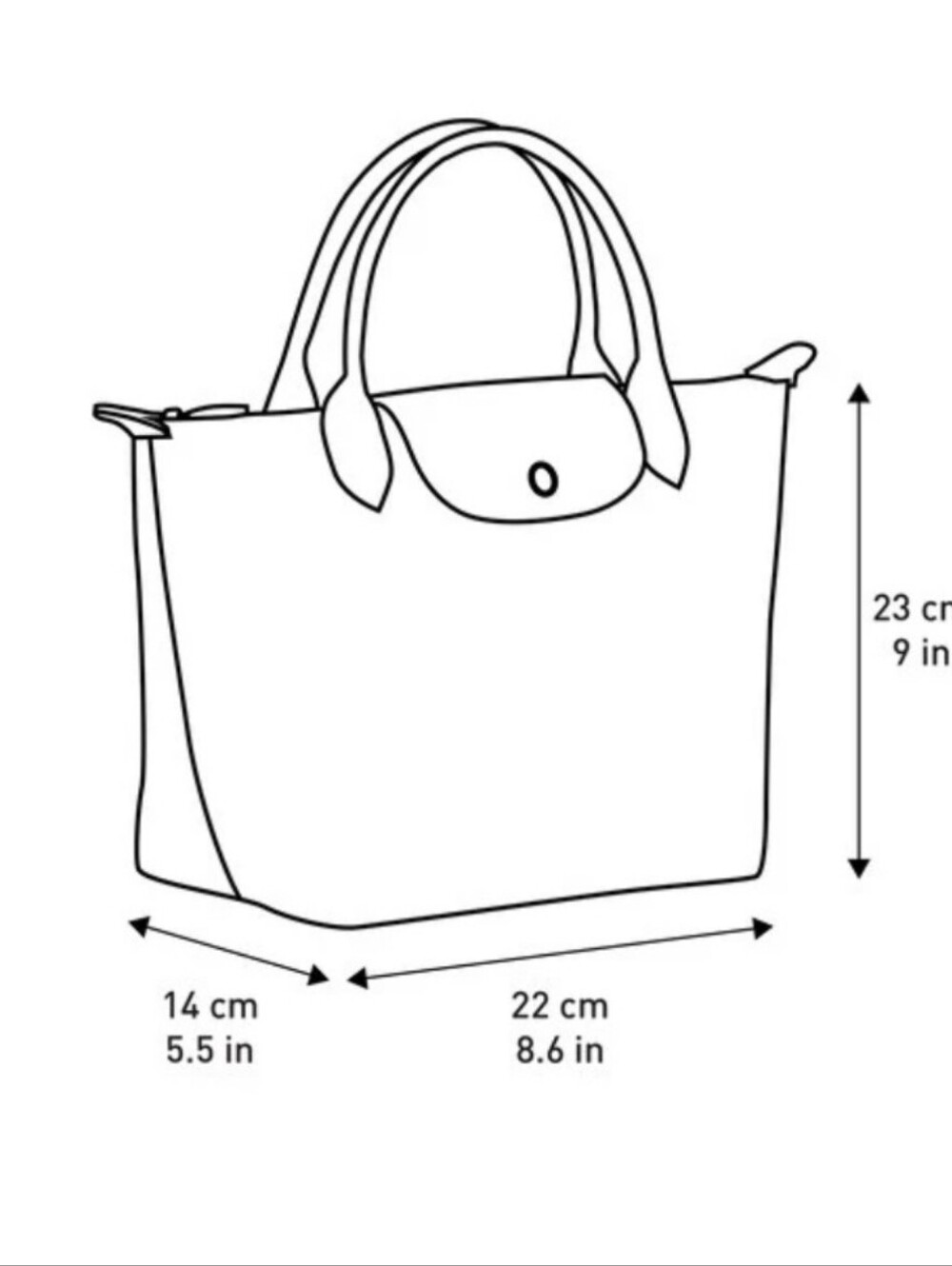 Longchamp Le Pliage Small Tote Travel Top-Handle Nylon Leather Rust Orange - Picture 4 of 4